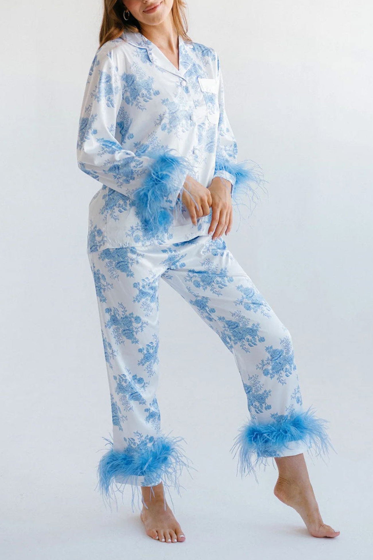 Christmas Printed Fuzzy Parent-child Outfits Loungewear
