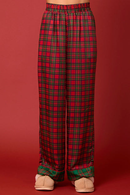 Festive Plaid Pajama Set