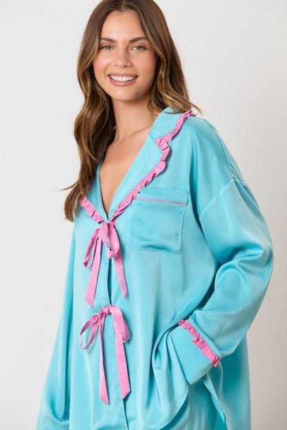 Aqua Bliss Pajama Set